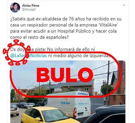 Captura del tuit tan comentado en redes y que la exalcaldesa ha desmentido.