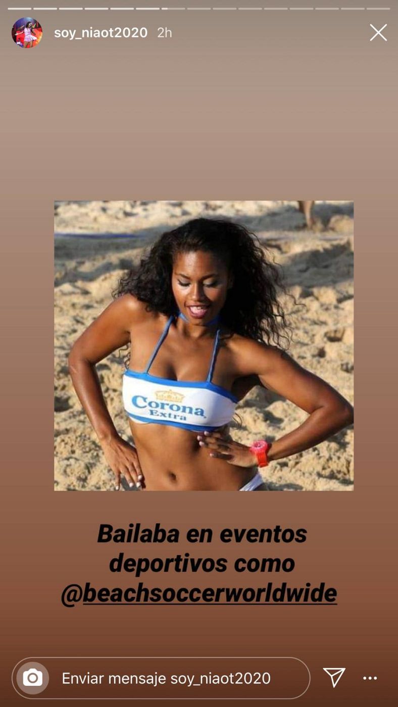 Nia en el Beach Soccer Worlwide