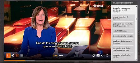 Captura del Telediario 1 edición del día 2 de abril de 2020, con Ana Blanco presentando.