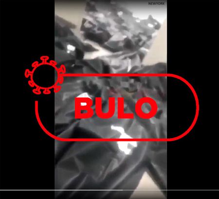 Captura del falso que está moviéndose en redes de una supuesta morgue en Madrid o Nueva York.