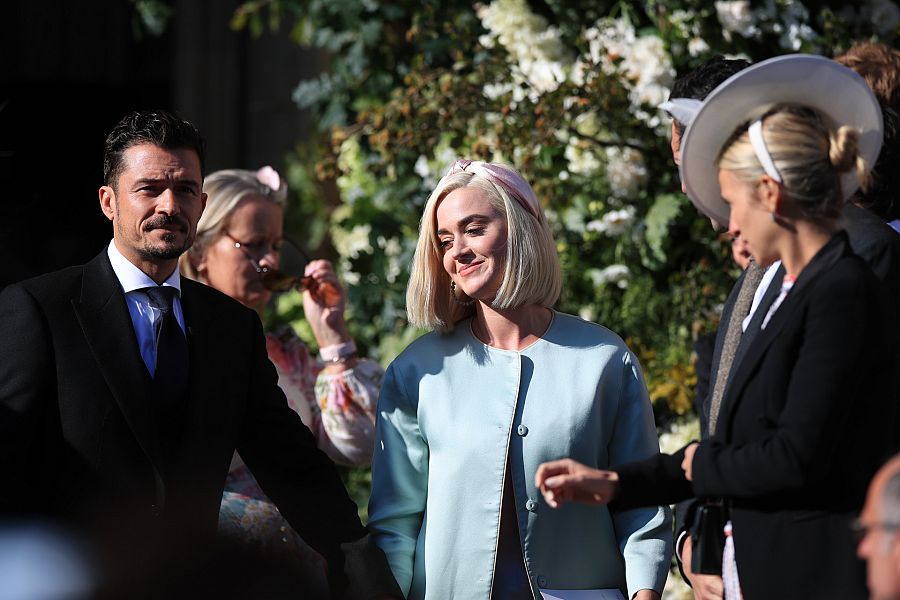 Katy Perry y Orlando Bloom en la boda de unos amigos