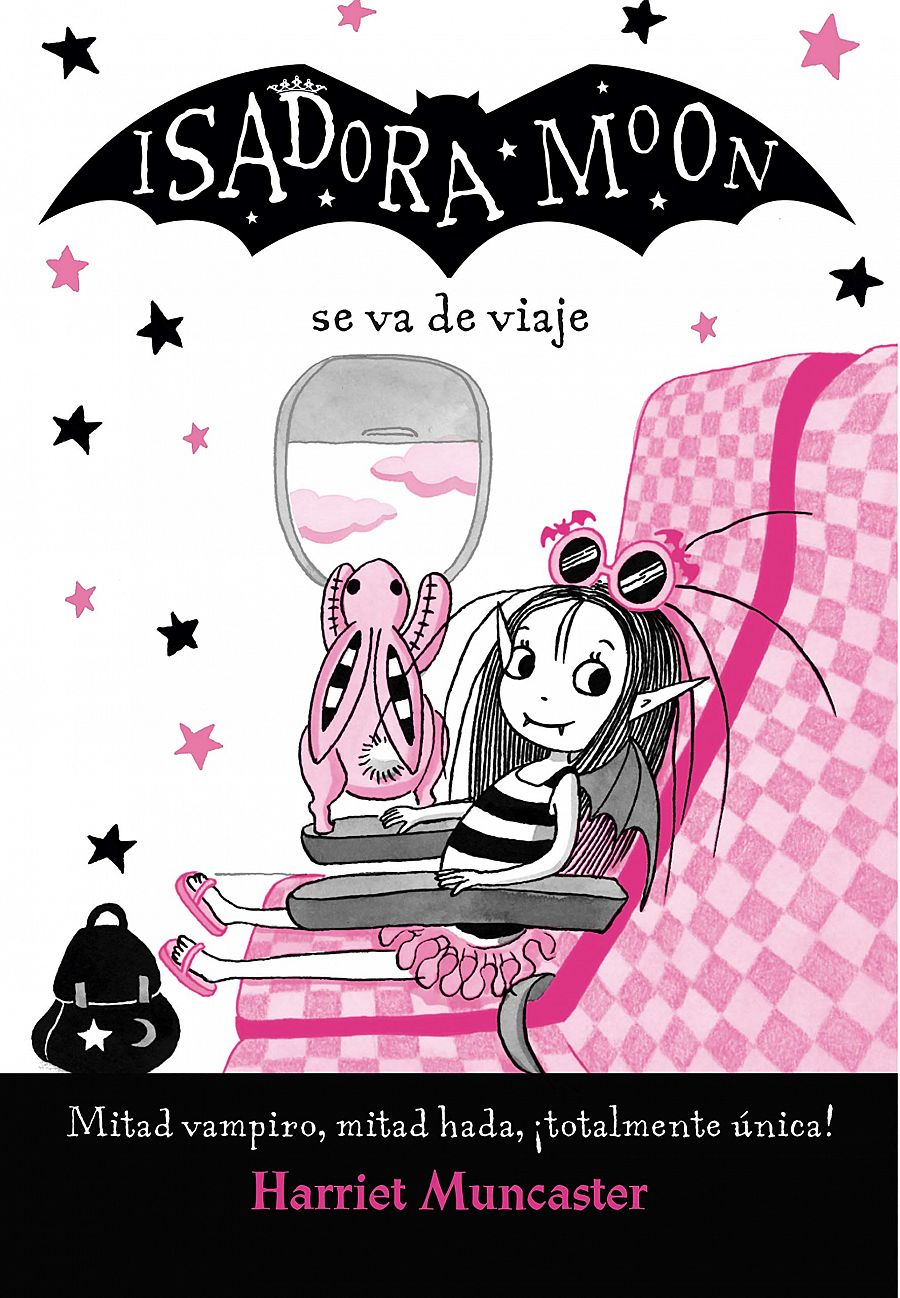 Isadora Moon es hija de un hada y un vampiro y se enfrenta, mediante la fantasía, a problemas reales