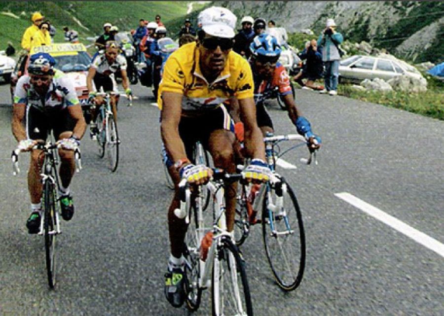 Victoria de Miguel Induráin en la contrarreloj del Tour de 1994