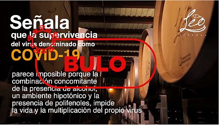 Un vídeo de una bodega mexicana afirma que el vino puede ser beneficioso contra el COVID-19