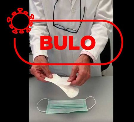 Es más probable que un salvaslip pegado en una mascarilla quirúrgica cause problemas respiratorios, a que evite el coronavirus.
