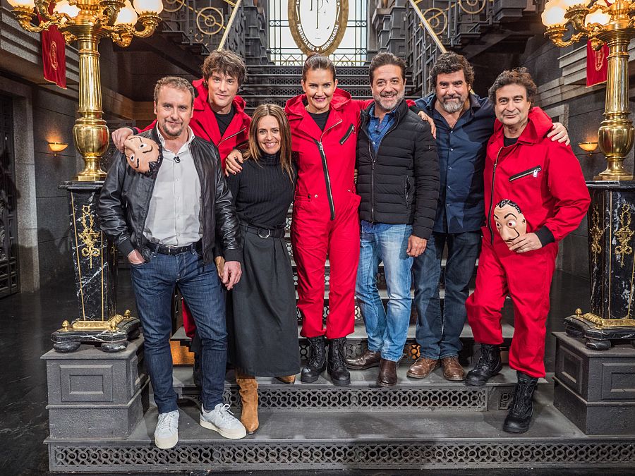 Jueces y actores de 'La casa de papel'