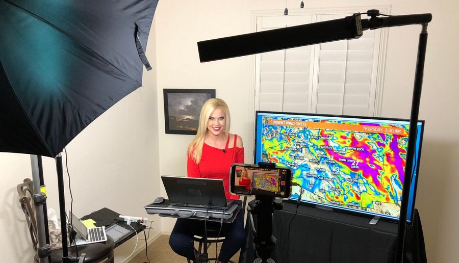 Estudio de TV doméstico.