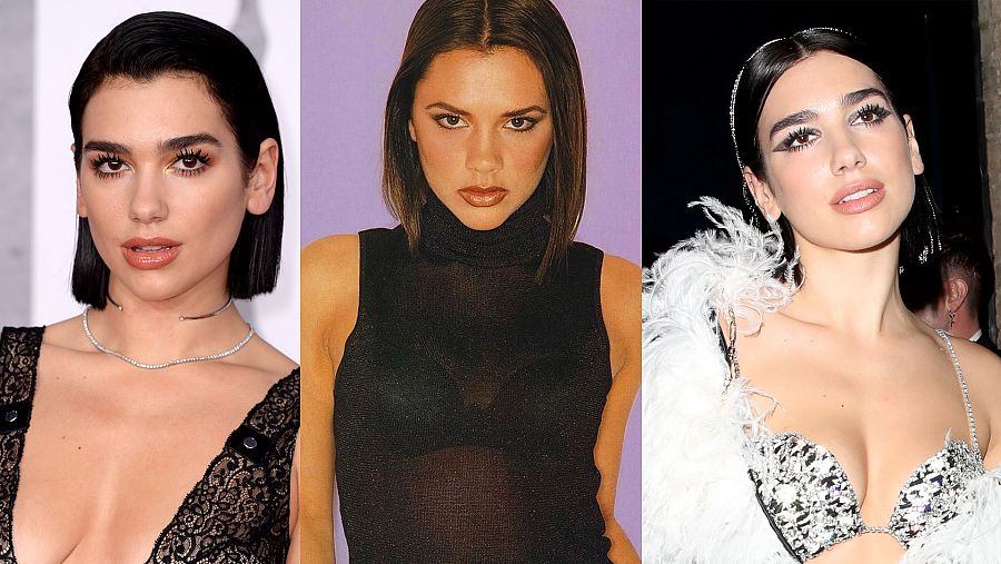 Dua Lipa y el look de Victoria Beckham a finales de los años 90