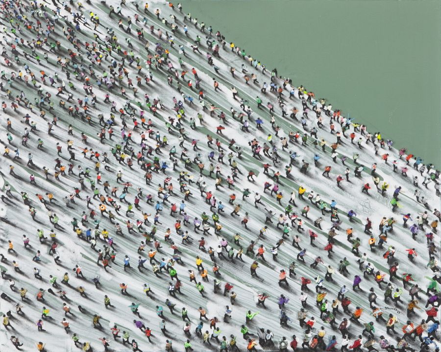 Juan Genovés pintó casi hasta sus últimos días