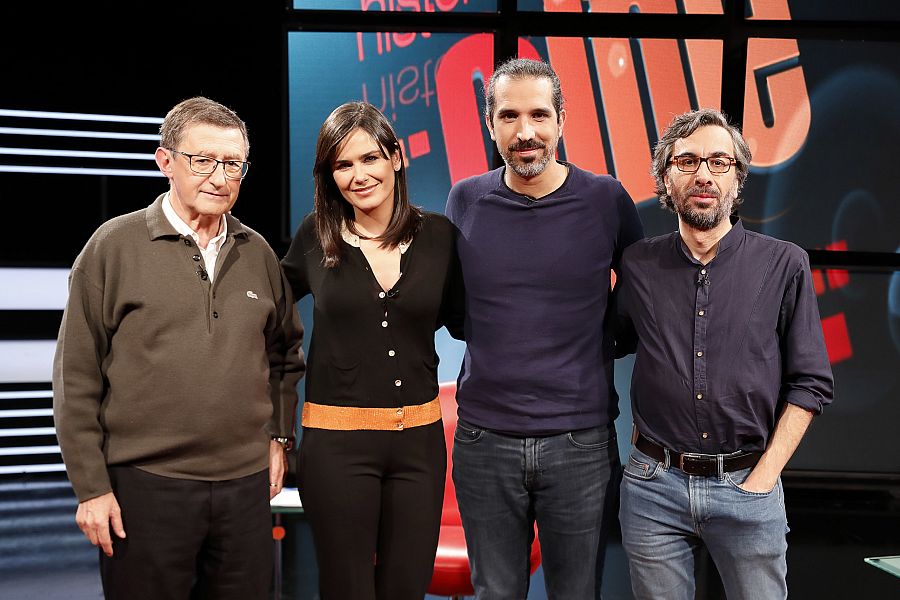 Francesc Betriu, Elena S. Sánchez, Javier Ruíz Caldera y Javier Ocaña