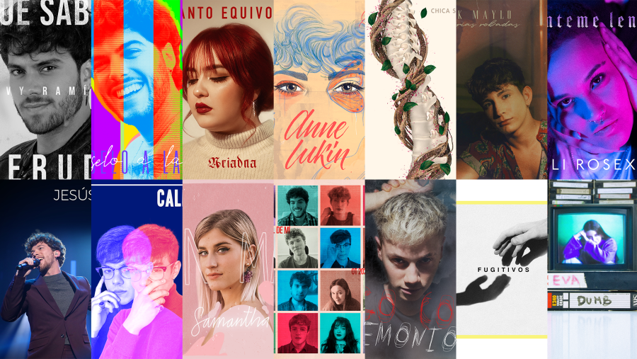 Portadas de los catorce singles de OT 2020 hasta ahora