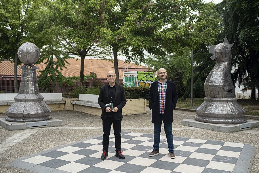 Jorge Benítez con Oscar López, en 'Página 2'