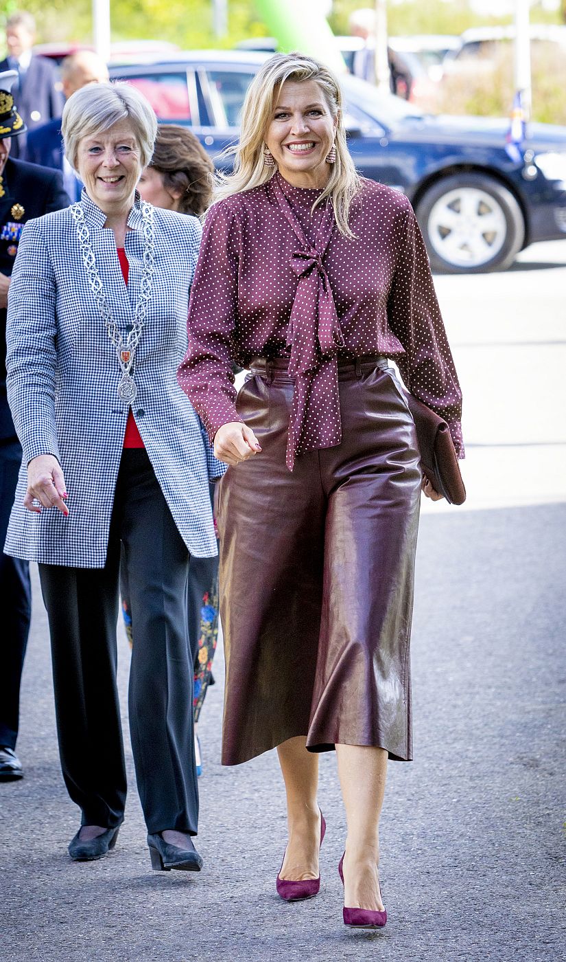 La reina Máxima de Holanda en un evento regional el 19 de septiembre