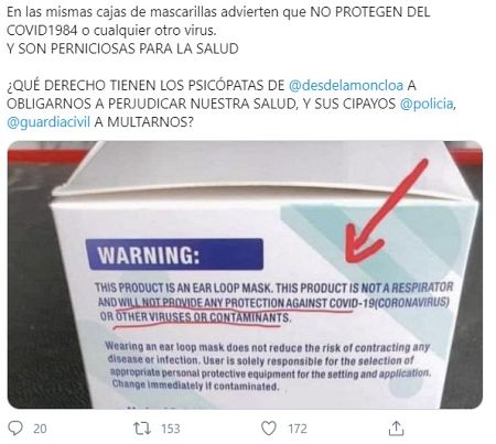 El bulo ha llegado a España y ha sido viralizado en redes sociales por algunos usuarios