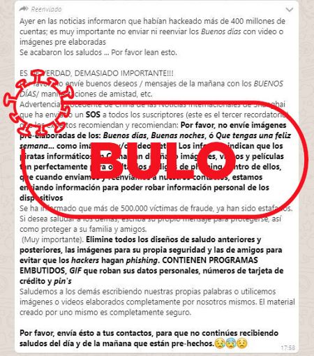 Verifica RTVE analiza mensajes que difunden falsas alertas