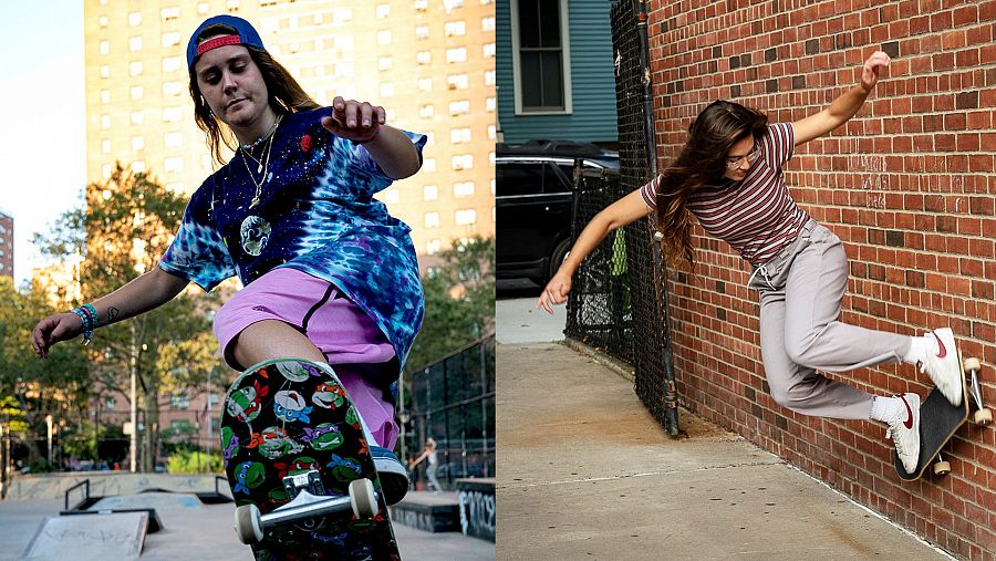 Nina Moran y Rachelle Vinberg se conocieron a través de Internet y formaron el grupo 'Skate Kitchen'