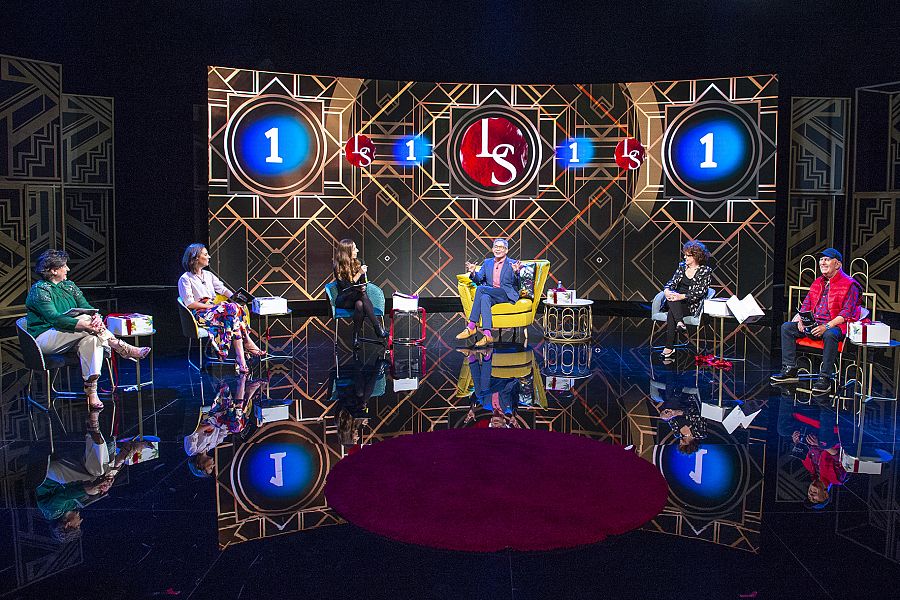 Rueda de prensa en el plató de 'Lazos de sangre'