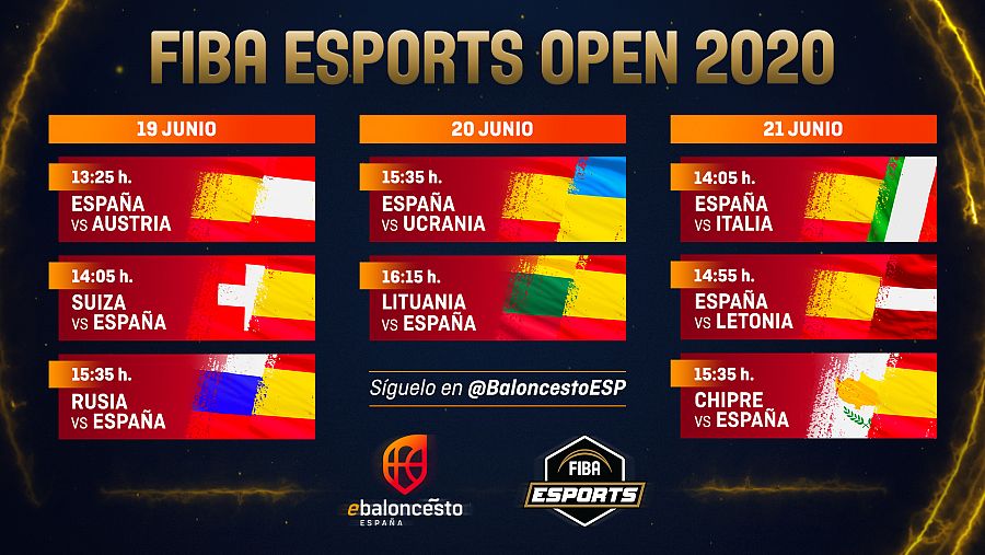 Horarios del 'FIBA eSports Open'