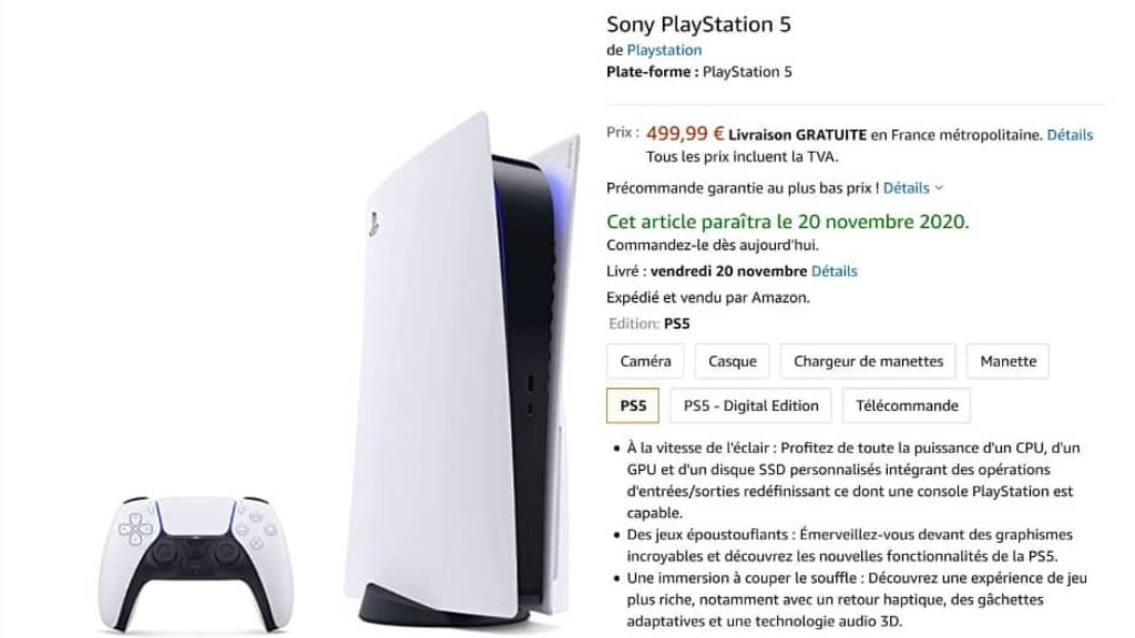 playstation 5 precio amazon