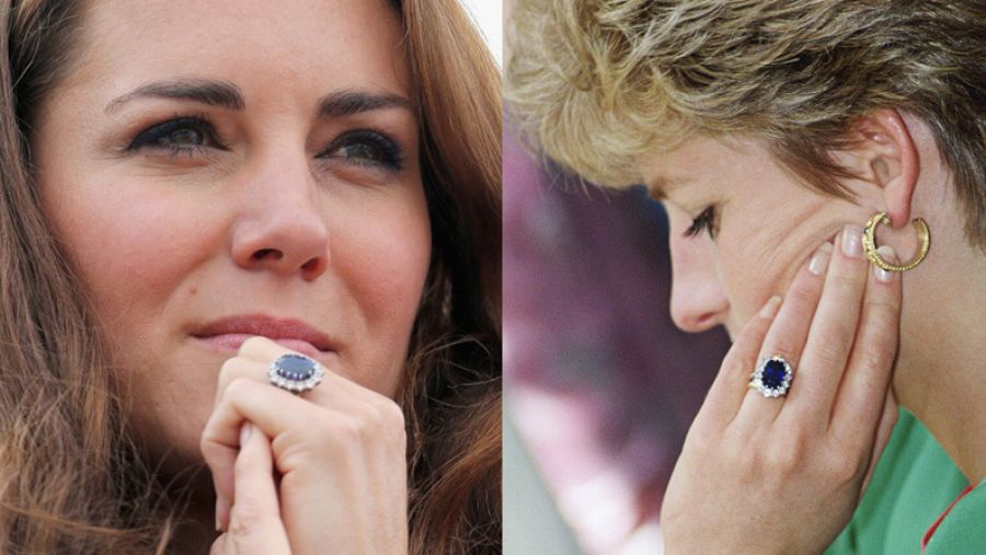 El anillo de compromiso de Lady Di y Kate Middleton causó controversia en la Casa Real