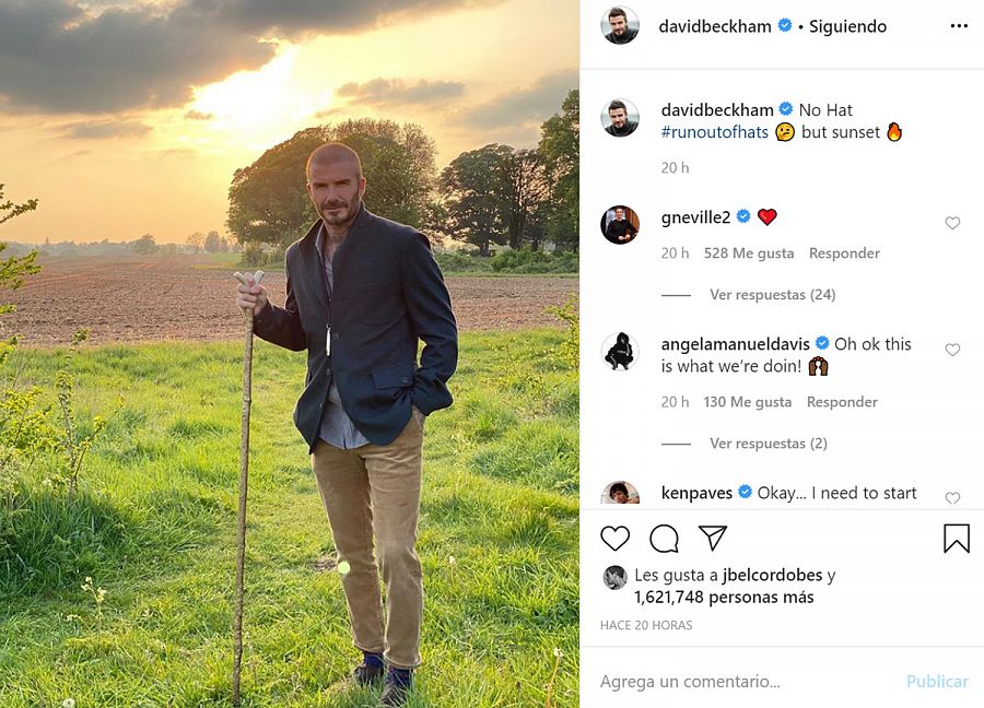 David Beckham en Instagram