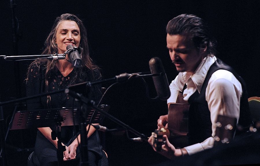 Coque Malla y Ángela Molina, en el concierto 'Mujeres' de 'La 2 es Música'