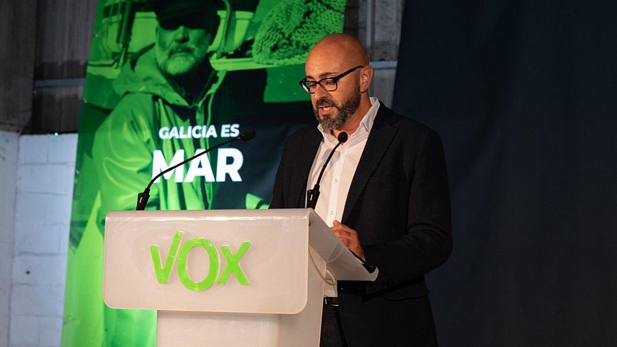 Ricardo Morado, candidato de Vox por A Coruña en las elecciones gallegas.