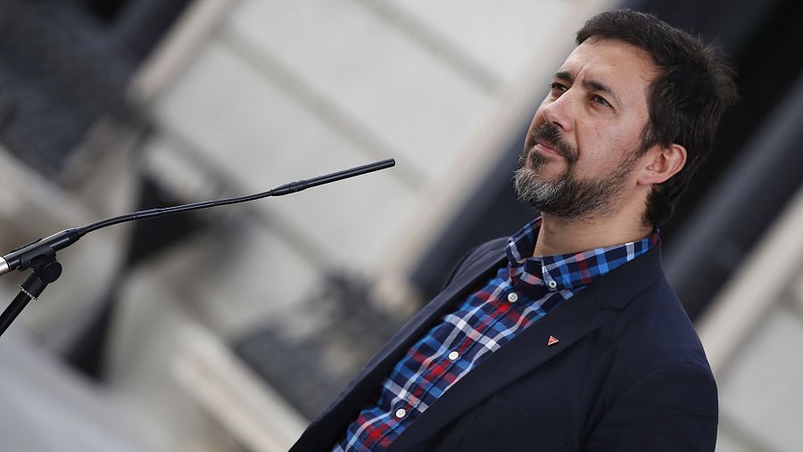 Antón Gómez-Reino, candidato de Galicia en Común a presidir la Xunta gallega.