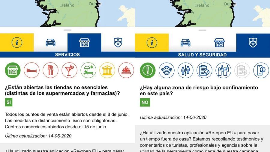 Re-open: Servicios, salud y seguridad