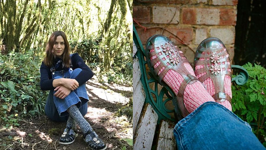 Alexa Chung comenzó en mayo su campaña por las cangrejeras, herencia del verano pasado