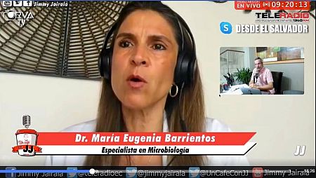 Captura de vídeo donde aparece la polémica doctora salvadoreña.