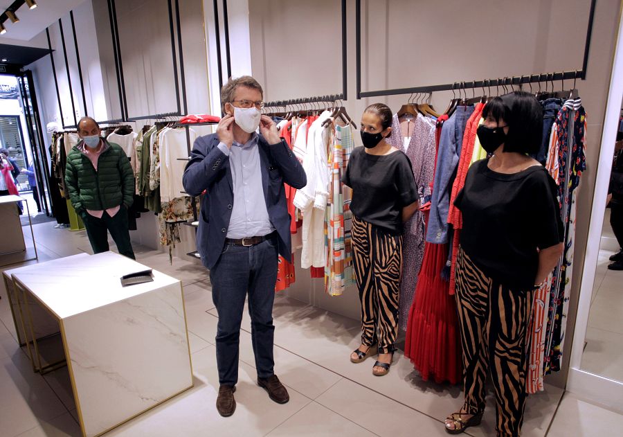 Alberto Núñez Feijóo reivindica el comercio de proximidad