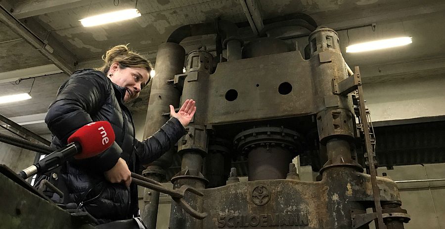 Olatz Conde, de la fundación Lenbur, trabaja para la recuperación y difusión del patrimonio industrial