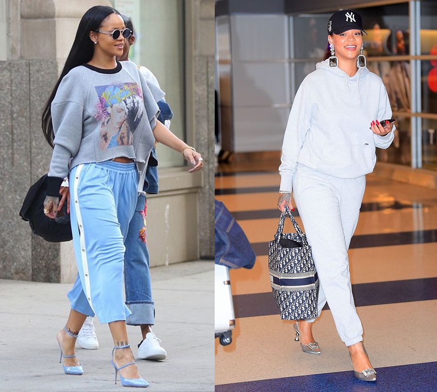 Rihanna es una de las principales embajadoras de este 'look', muy común en su 'street style'