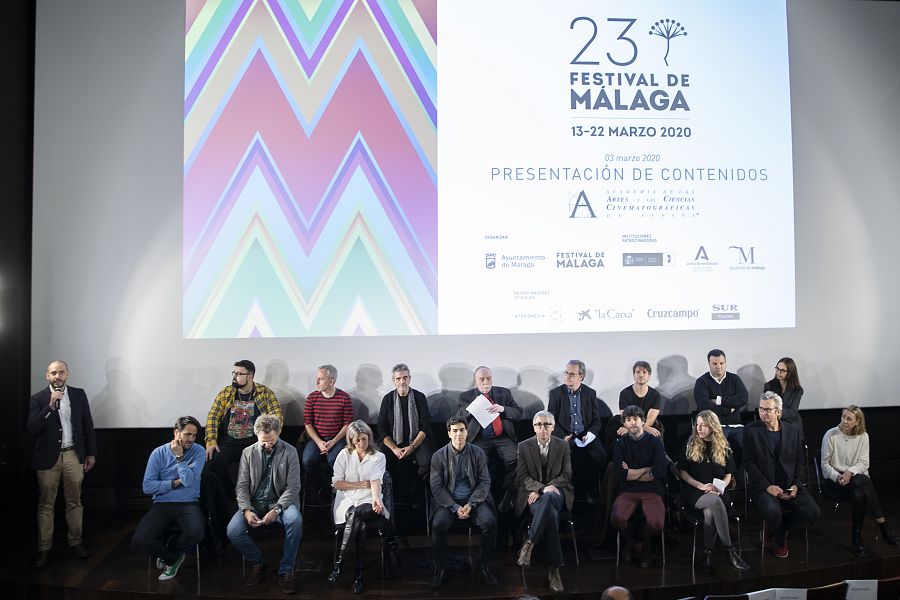 Presentación de la 23ª edición del Festival de Málaga en Madrid el 3 de marzo de 2020, 12 días antes del confinamiento