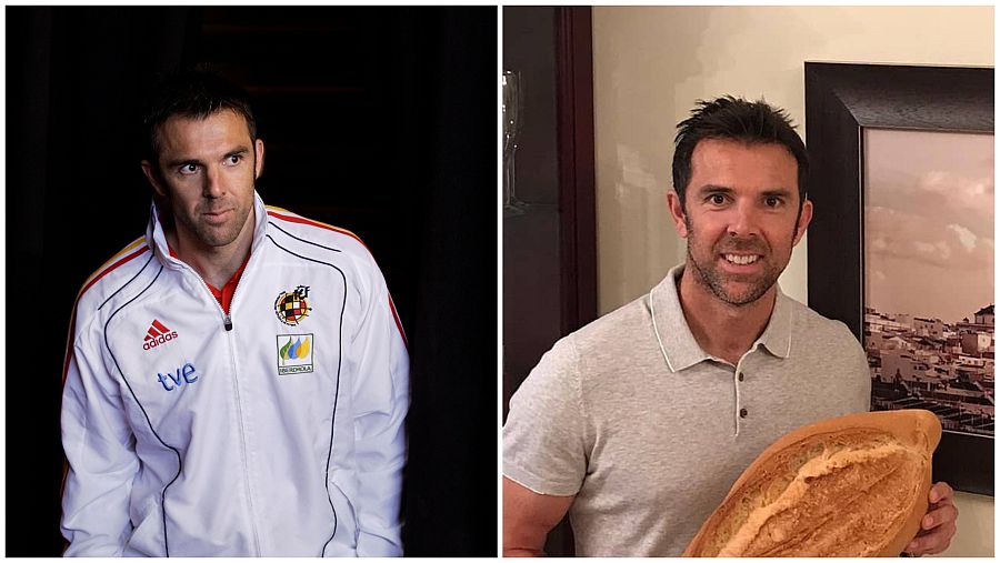 Carlos Marchena durante el mundial de Sudáfrica 2010 y diez años después