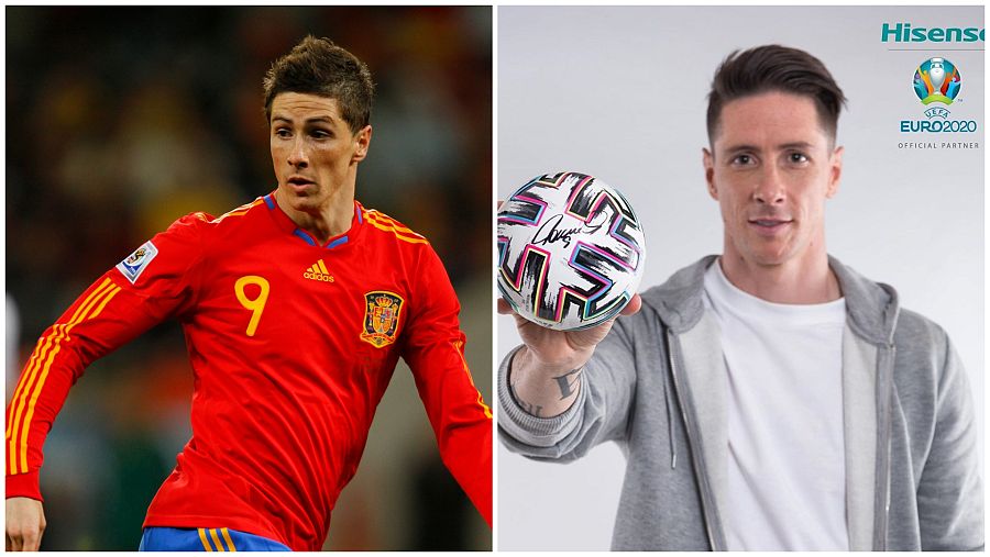 Fernando Torres durante el mundial de Sudáfrica 2010 y diez años después