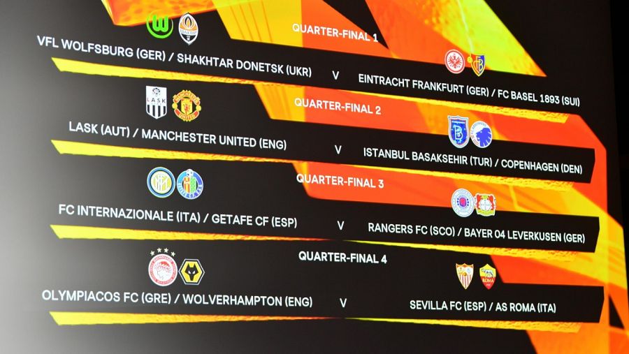 Emparejamientos de cuartos de final de la Europa League.