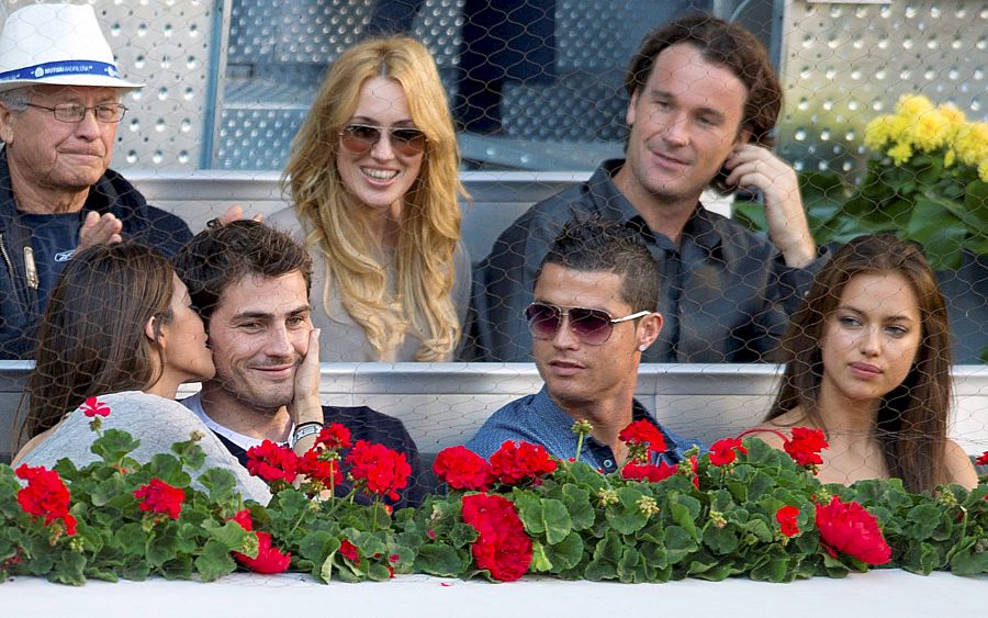 Iker y Sara junto a Cristiano Ronaldo e Irina Shayk en la final de la 10 edición del Masters de Madrid