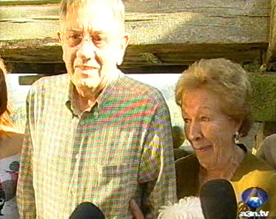 Los abuelos de Letizia Ortiz el día del anuncio de su compromiso con el príncipe Felipe