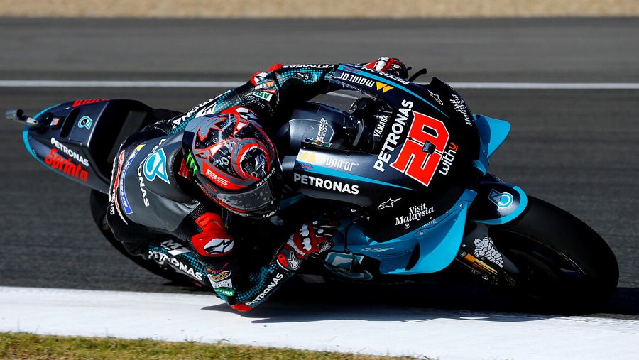 Imagen: Fabio Quartararo rueda en el circuito Ángel Nieto de Jerez