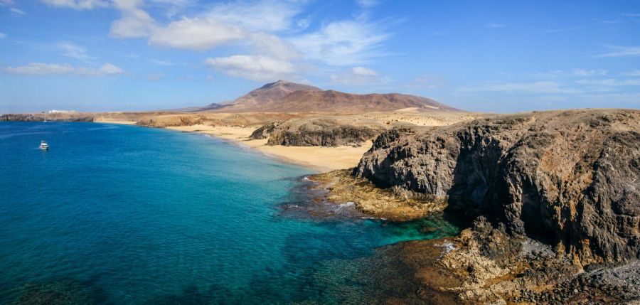 Playa Papagallo, en Lanzarote