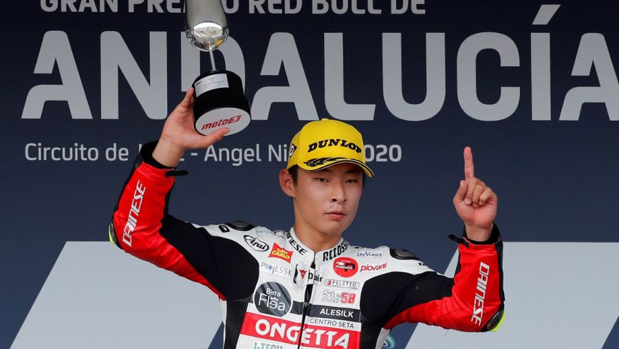 Imagen: Suzuki celebra la victoria en Moto3