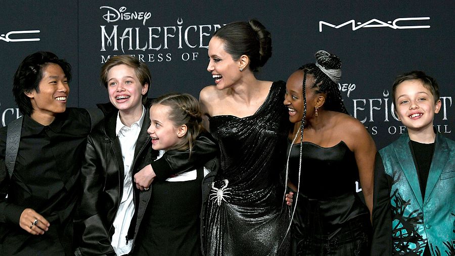 Angelina Jolie, madre de familia numerosa