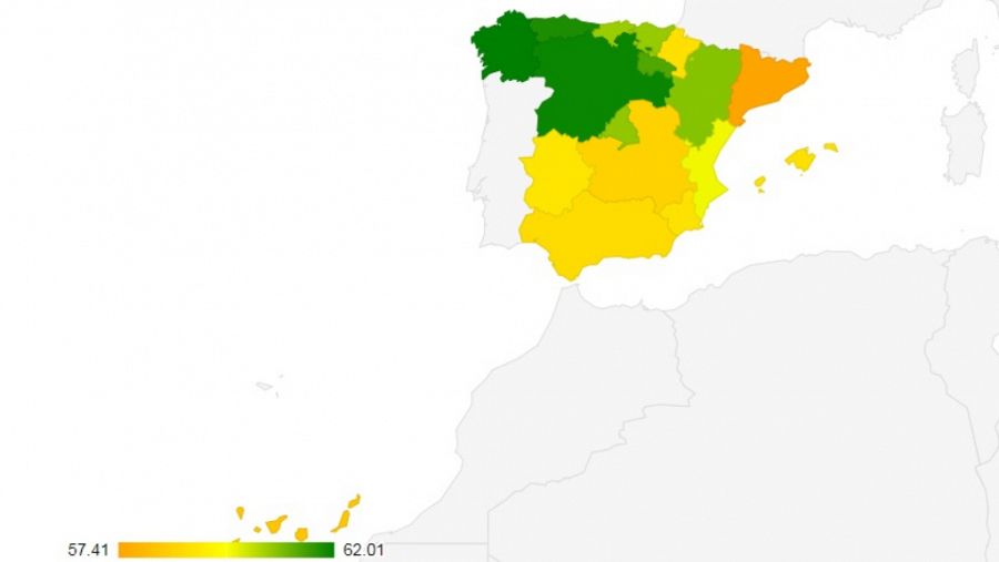 Madrid, Galicia y Cantabria: las comunidades con mejores resultados de España