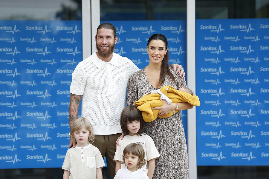 Pilar Rubio y Sergio Ramos han estado acompañados de Sergio Jr, Marco y Alejandro