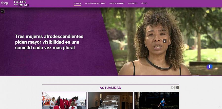 Todxs por igual, el Portal de la Igualdad de RTVE