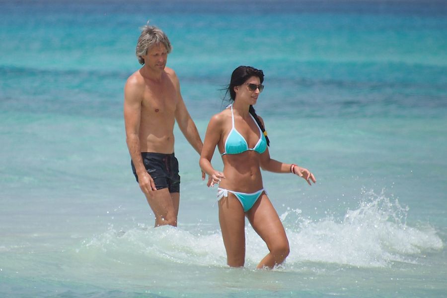 Sonia Ferrer durante unas vacaciones con Maco Vricella