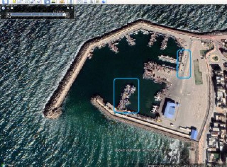 Captura posterior del mismo punto en la costa argelina