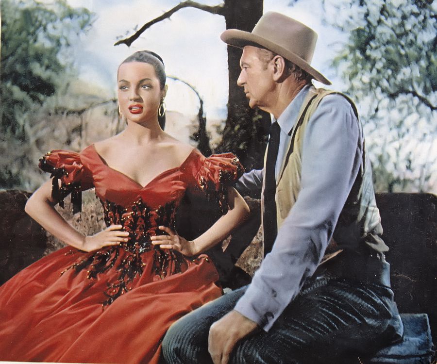 Sara Montiel y Gary Cooper en la película 